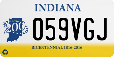 IN license plate 059VGJ