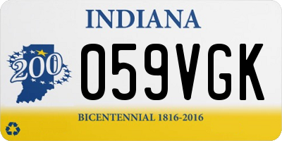 IN license plate 059VGK