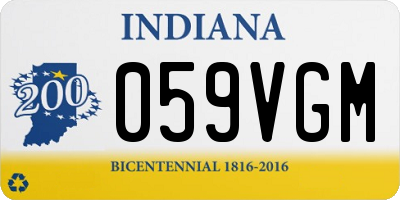 IN license plate 059VGM