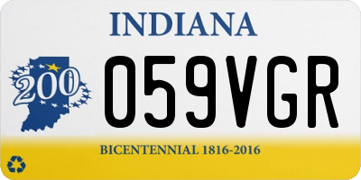 IN license plate 059VGR