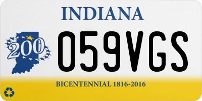 IN license plate 059VGS