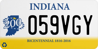 IN license plate 059VGY