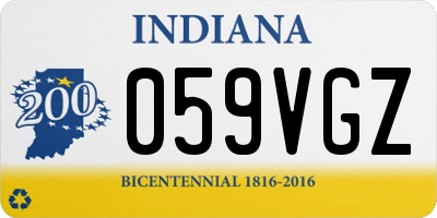 IN license plate 059VGZ