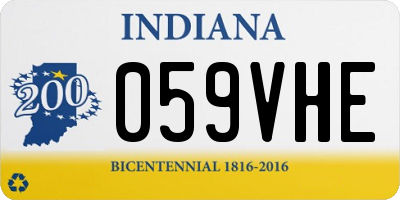 IN license plate 059VHE