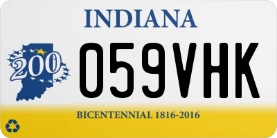 IN license plate 059VHK
