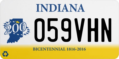 IN license plate 059VHN