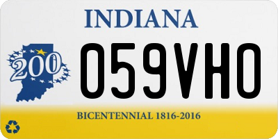 IN license plate 059VHO