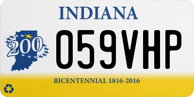 IN license plate 059VHP