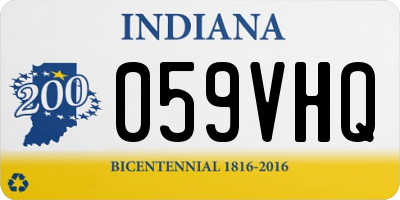 IN license plate 059VHQ