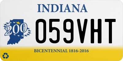 IN license plate 059VHT