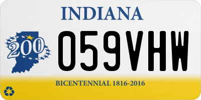 IN license plate 059VHW