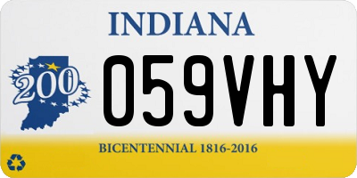 IN license plate 059VHY