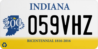 IN license plate 059VHZ