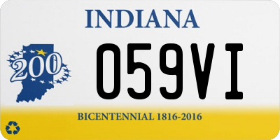 IN license plate 059VI