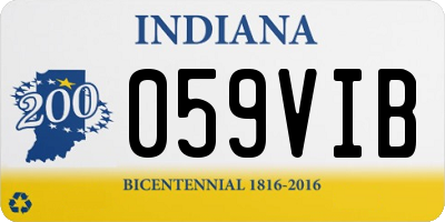 IN license plate 059VIB