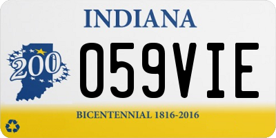 IN license plate 059VIE