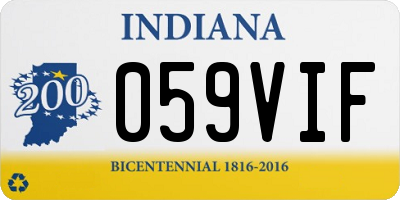 IN license plate 059VIF