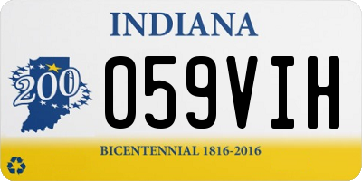 IN license plate 059VIH