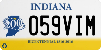 IN license plate 059VIM