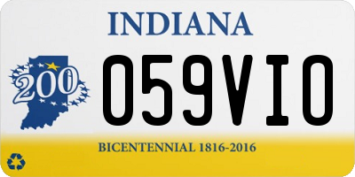 IN license plate 059VIO