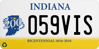 IN license plate 059VIS