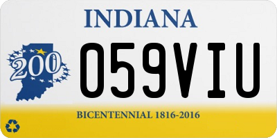 IN license plate 059VIU