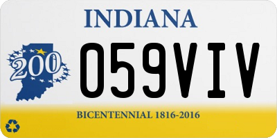 IN license plate 059VIV