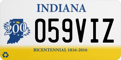 IN license plate 059VIZ
