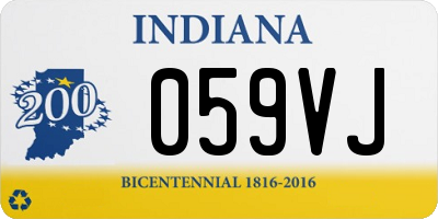 IN license plate 059VJ