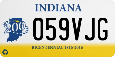 IN license plate 059VJG