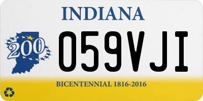 IN license plate 059VJI