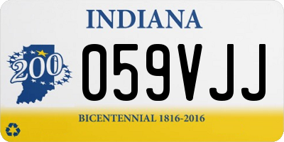 IN license plate 059VJJ