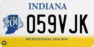 IN license plate 059VJK