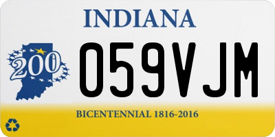 IN license plate 059VJM