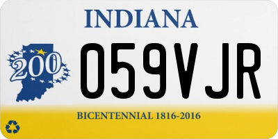 IN license plate 059VJR
