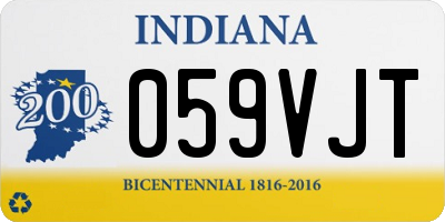 IN license plate 059VJT