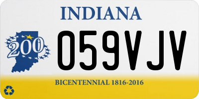 IN license plate 059VJV