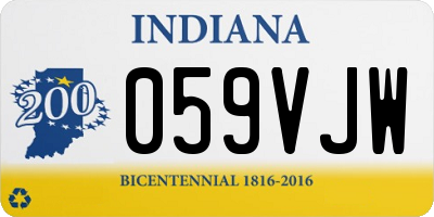 IN license plate 059VJW
