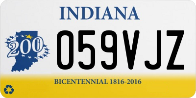 IN license plate 059VJZ
