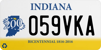 IN license plate 059VKA