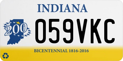 IN license plate 059VKC