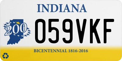 IN license plate 059VKF