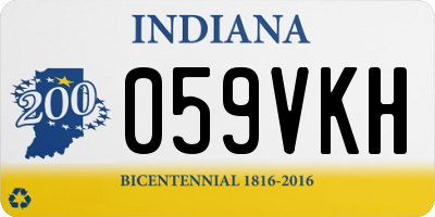 IN license plate 059VKH
