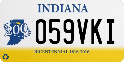 IN license plate 059VKI