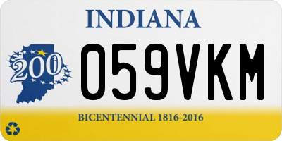 IN license plate 059VKM