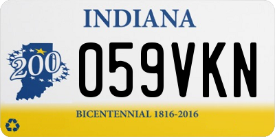 IN license plate 059VKN