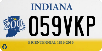 IN license plate 059VKP
