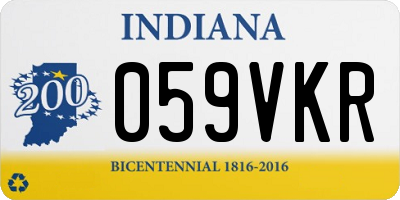 IN license plate 059VKR
