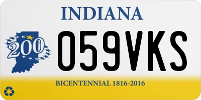 IN license plate 059VKS