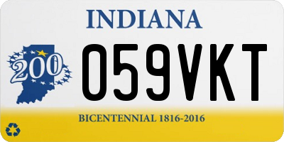IN license plate 059VKT